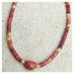 Sinay Carnelian Beaded Necklace