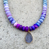 Drop Lavender Eye Copacabana Necklace