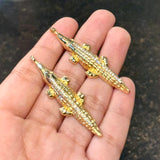 Gold Crocodile Necklace