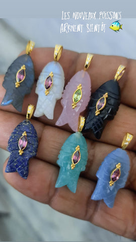 Fancy Carved Dag (Fish) Chain Necklace