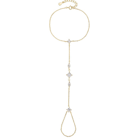 Diamond & Marquise Handbracelet