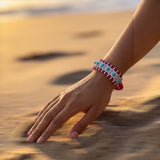 Meenakshi Turquoise Cherry Woven Bracelet
