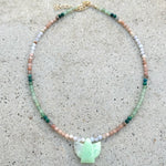 Chrysoprase Mini Thunderbird Necklace