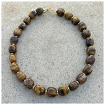 Tiger Eye Mrs Atias Oblong Necklace