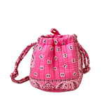 Pink Bandana Mini Bucket Bag