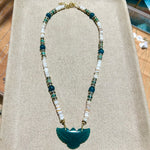 Green Onyx Original Phoenix Beige Necklace