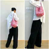 Purple Bandana Bucket Bag