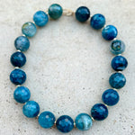 Royal Blue Agate Biggie Necklace
