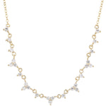 5 Clusters & Studs Necklace