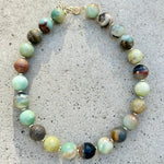 Round Faceted Amazonite Necklace