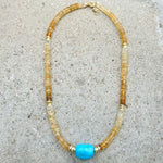 Sinay Citrine Beaded Necklace