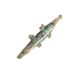 Labradorite Crocodile Necklace