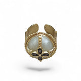 King Henry Moonstone Amethyst Ring