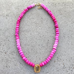 Emma Citrine & Pink Opal Necklace