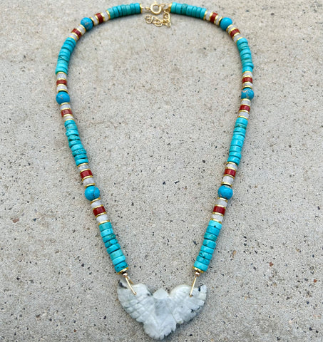Moonstone Original Phoenix Turquoise Necklace