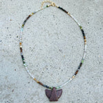 Mini Shade Jasper Thunderbird Necklace