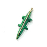 Malachite Crocodile Necklace