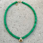 Green Jade & Citrine Liv Necklace