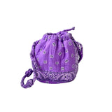 Lavender Bandana Mini Bucket Bag