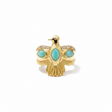 Gems Eagle Adjustable Ring