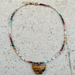 Mini Tiger Eye Thunderbird Necklace