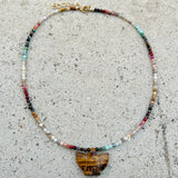Mini Tiger Eye Thunderbird Necklace