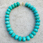 Turquoise Faceted Alerte à la Goulette Necklace