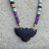 Amethyst Larger Phoenix Necklace