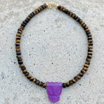 Bagheera Amethyst Tiger Eye Necklace