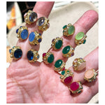 Green Onyx Queen Chalcedony Ravi Ring