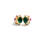 Green Onyx Queen Chalcedony Ravi Ring