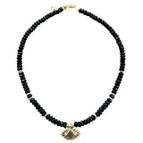 Jaipur Black Onyx Labradorite Eye Beaded Necklace