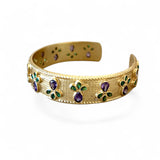 Eden Amethyst Green Onyx  Cuff