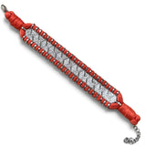 Eloise Orange Woven Bracelet