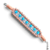 Meenakshi Turquoise Woven Nude Bracelet