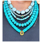 Amazonite Mrs. Atias Oblong Chunky Necklace