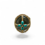 King Henry Labradorite Turquoise Ring