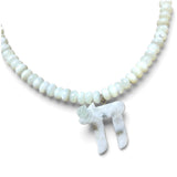 Preorder - Big Hai Moonstone MOP Necklace