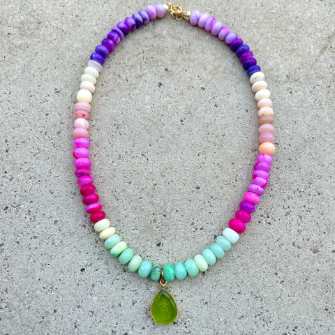 Drop Green Eye Copacabana Necklace