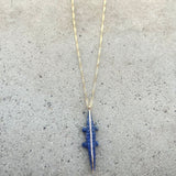 Lapis crocodile necklace