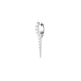 Long Spike Lucy Pave Hoop Earring