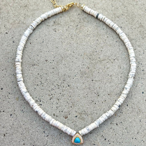 Dandrit Opal & Turquoise Liv Necklace