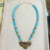 Tiger Eye Phoenix Necklace