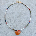 Mini Carnelian Thunderbird Necklace
