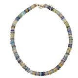 Pastel Striped Beaded Necklace