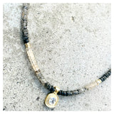 Athena Rutilated Quartz Beaded Necklace