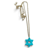 Big Magen Turquoise on Chain Necklace