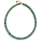 Green Adventurine Coin Necklace