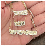 Shema Israel All Around Pave Neclace