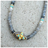 Sheeraz Labradorite Turquoise Necklace